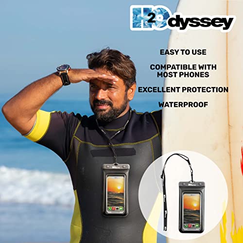 H2ODYSSEY Waterproof Phone Case and Lanyard - Excellent Waterproof Protection - Floats in The Water -Lanyard for Beach Kayak Travel - Universal Size - Black by H2ODYSSEY - Used condition - Image 3