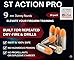 ST Action Pro 9mm Snap Caps - 10-Pack Inert Dummy Rounds for Dry Fire, Reloading & Malfunction Drills, Nickel Casing, Orange UV Insert, Veteran-Owned, Assembled in USA