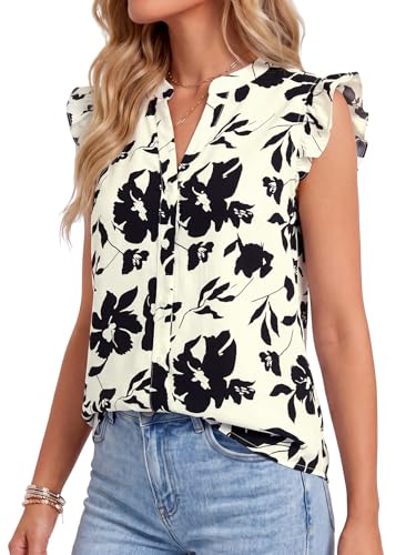 Image of Women's Dressy Striped V Neck Blouse