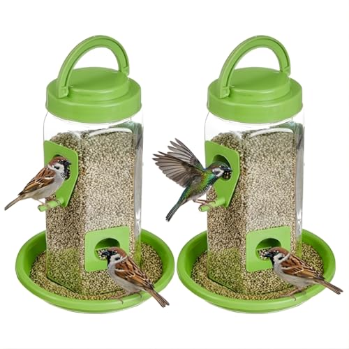 Image of Bird Feeder - Hanging Feeder for Outdoor Garden & Balcony (Pack of 2)