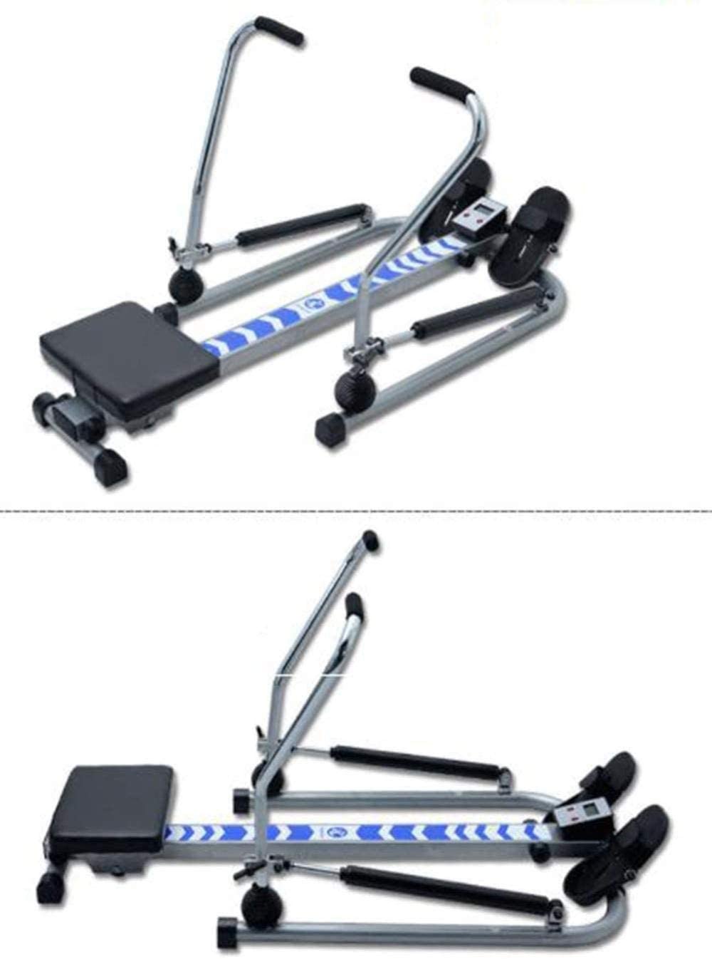 Rameur d'intérieur hydraulique rameur, résistance réglable, Affichage des données HD, Charge maximale 140 kg, adapté pour Les Exercices de Fitness à Domicile URG, Cardio et Musculation
