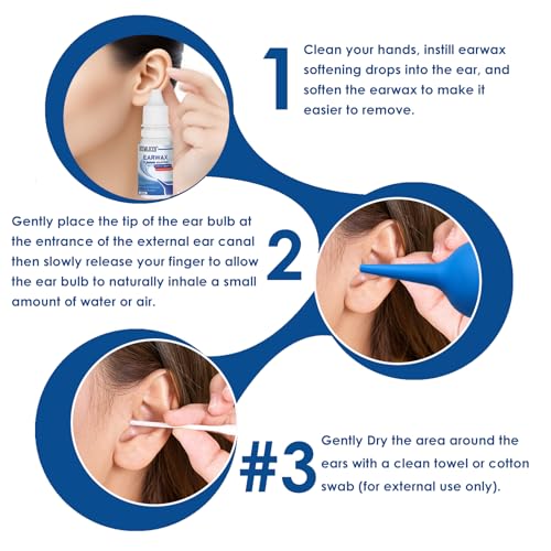 Ohrenschmalzentferner 10 ml, Ohrentropfen zur Ohrenreinigung, schnell auflösend, sanft und effective Reinigung der Ohren