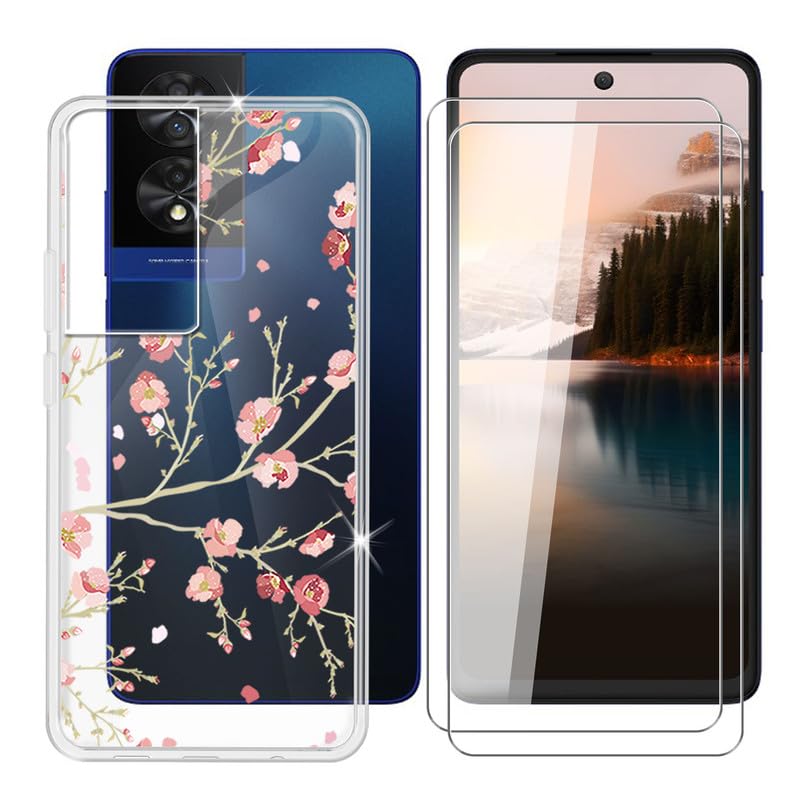 Ikiiqii Cover per TCL 40 NxtPaper (6.78) + (2 pezzi) Vetro