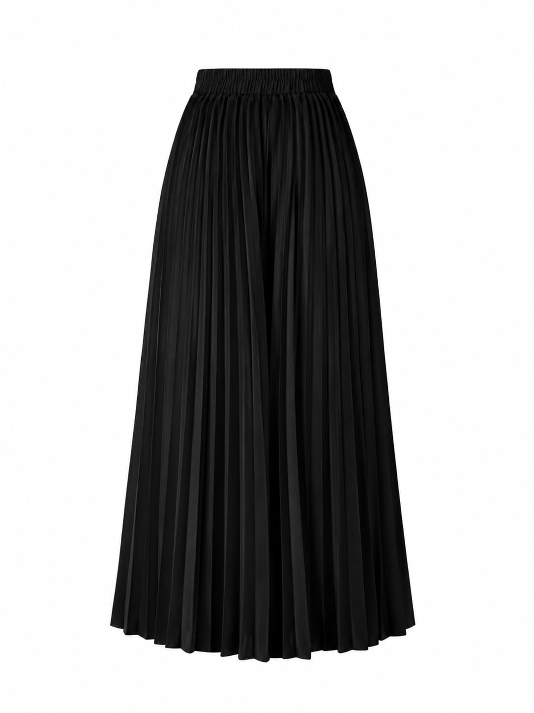 Accordion Pleated Black Skirt-picture-27