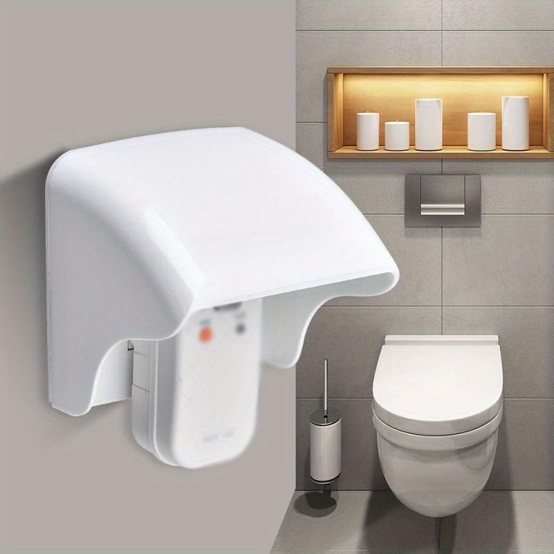 1pc, Outdoor Electrical Socket Cover, Made of PC Plastic, Protective Casing for Outdoor Socket Safety (white)