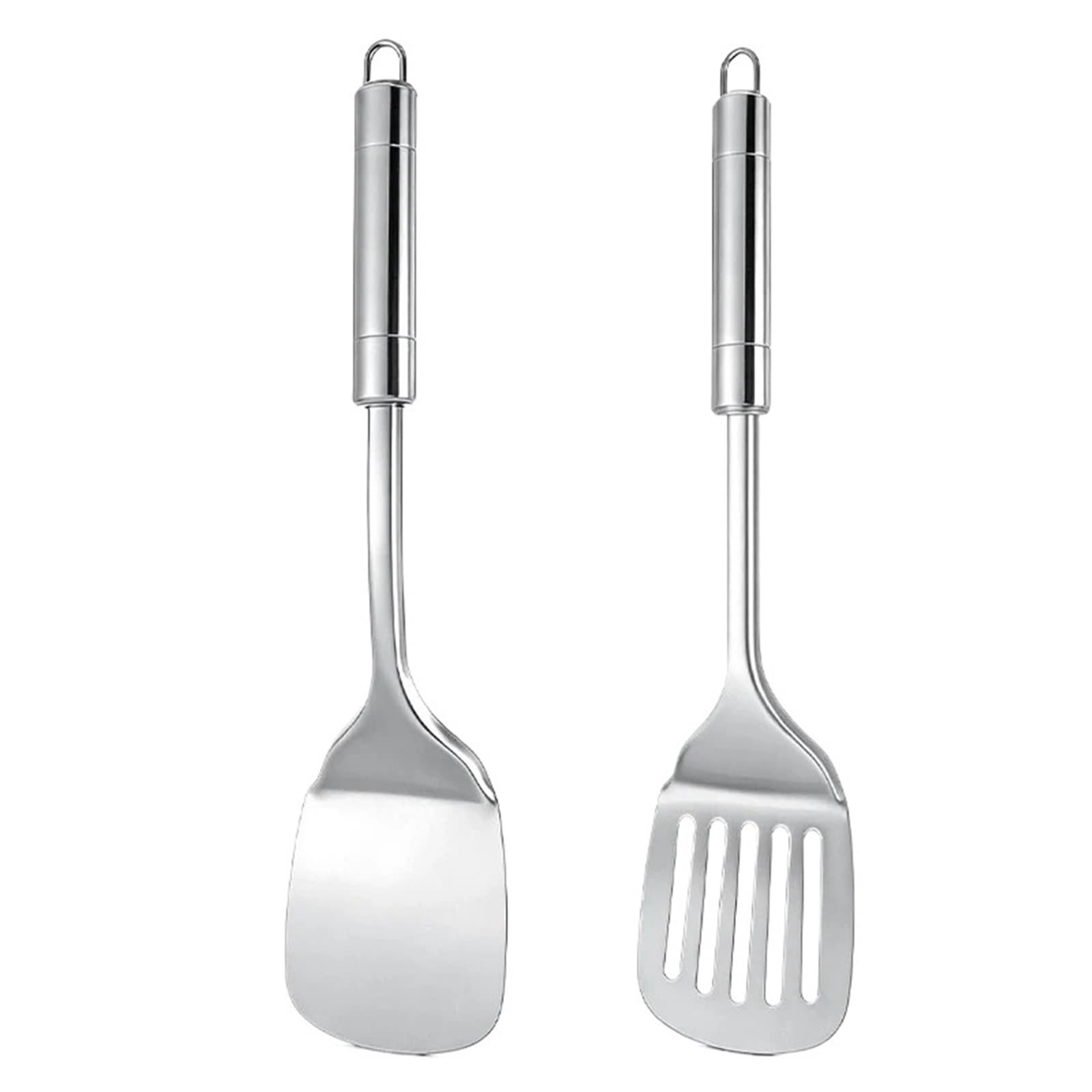 2 Set (4 Stück) Edelstahlwender mit langem Griff Für Küche