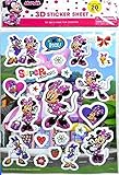 Disney Minnie (ミニーマウス) Raised Sticker Sheet (立体シール) [並行輸入品]