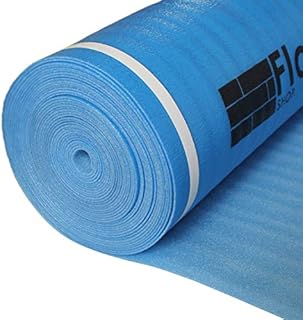 Floorlot Blue Flooring Underlayment with Moisture Barrier for Laminate and Hardwood Floors, (3mm Thick, 200 sq.ft Roll)