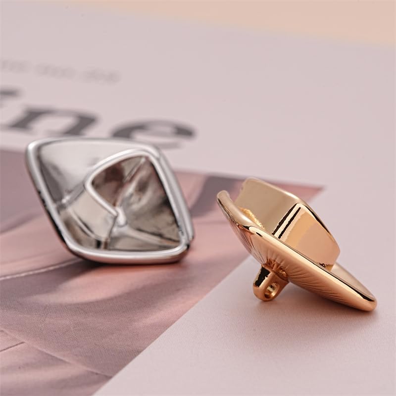 Metalowe guziki do płaszczy, 10 sztuk geometrycznych kwiatów nieregularnych, na ubrania, swetry rozpinane, płaszcze, projekty rękodzielnicze(18 mm)