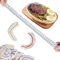 200Sacchetti alta pressione ispessita Per Alimenti Freschi，Ecc Conservazione Del Cibo，sacchetti trasparenti per alimenti Riutilizzabili，sacchetti copri alimenti con elastico