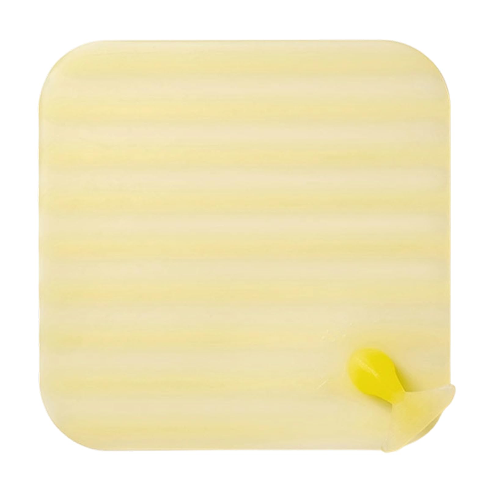 Jiingekk Yellow Universals Toilet Floor Drain Cover Square Flexible Floor Deodorants Pad Basin Stopper Sealing Cap Enduring Silicone Cover