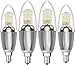Produktbild HZSANUE E14 LED Kerze Lampen 12W, 3000K Warm Weiß, 1350lm,Entspricht 100W Glühbirnen,Kleine Edison Schraube Kerze Leuchtmittel, 4-Pack