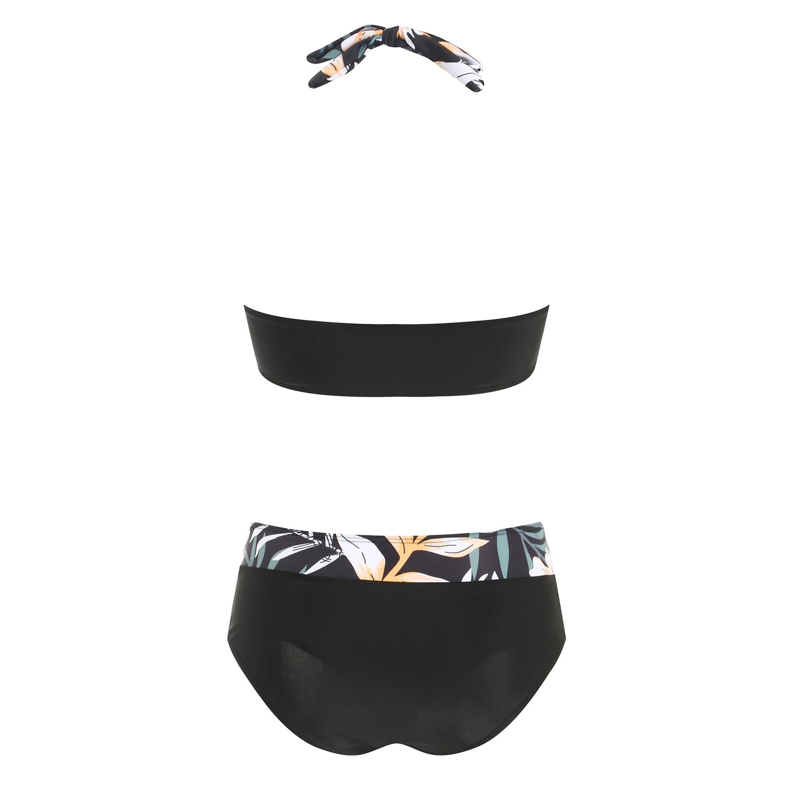 Damski zestaw bikini, seksowny top i dół z efektem push-up, dwuczęściowy strój kąpielowy z i, zielony, L