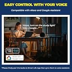 Lightinginside 4 Emballez des ampoules intelligentes, 5W 550LM E12 G16.5 Arc-en-ciel LED, WiFi Compatible avec Alexa / Google Assistant, 50W Équivalent, utilisation intérieure