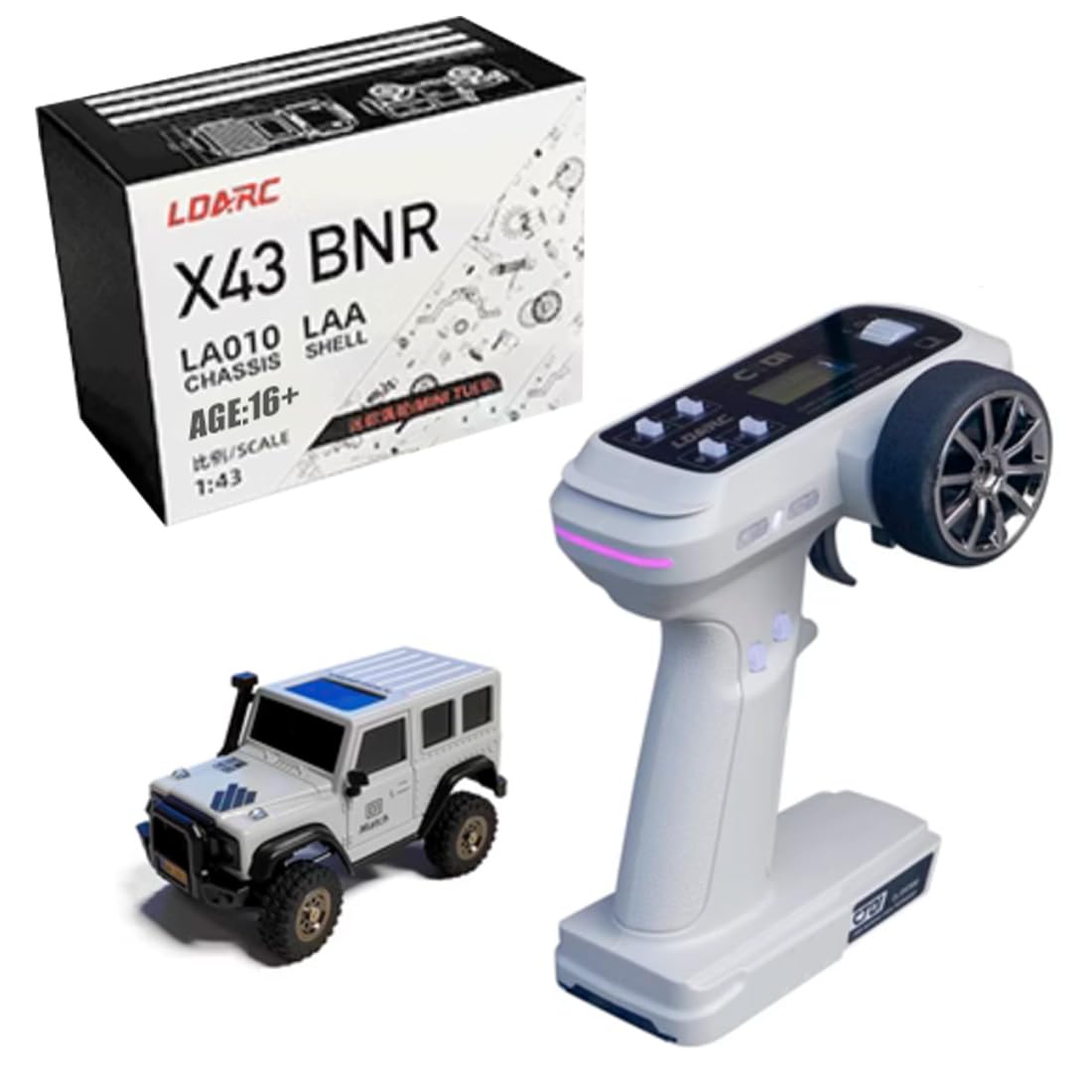 LDARC X43 RC Mini Climbing Vehicle, 1/43 Electric Mini Climbing Vehicle (RTR Version)