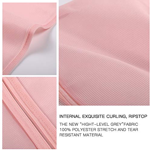 Kimmama Mesh Laundry Bag-Heavy Duty Fine Mesh Wash Bag For Washing Machine-Supper Zippered Net Laundry Bag For Travel,Lingerie,Sweater,Garment,Undergarment （Fine Mesh) (5 Pcs Pink) #TOP3