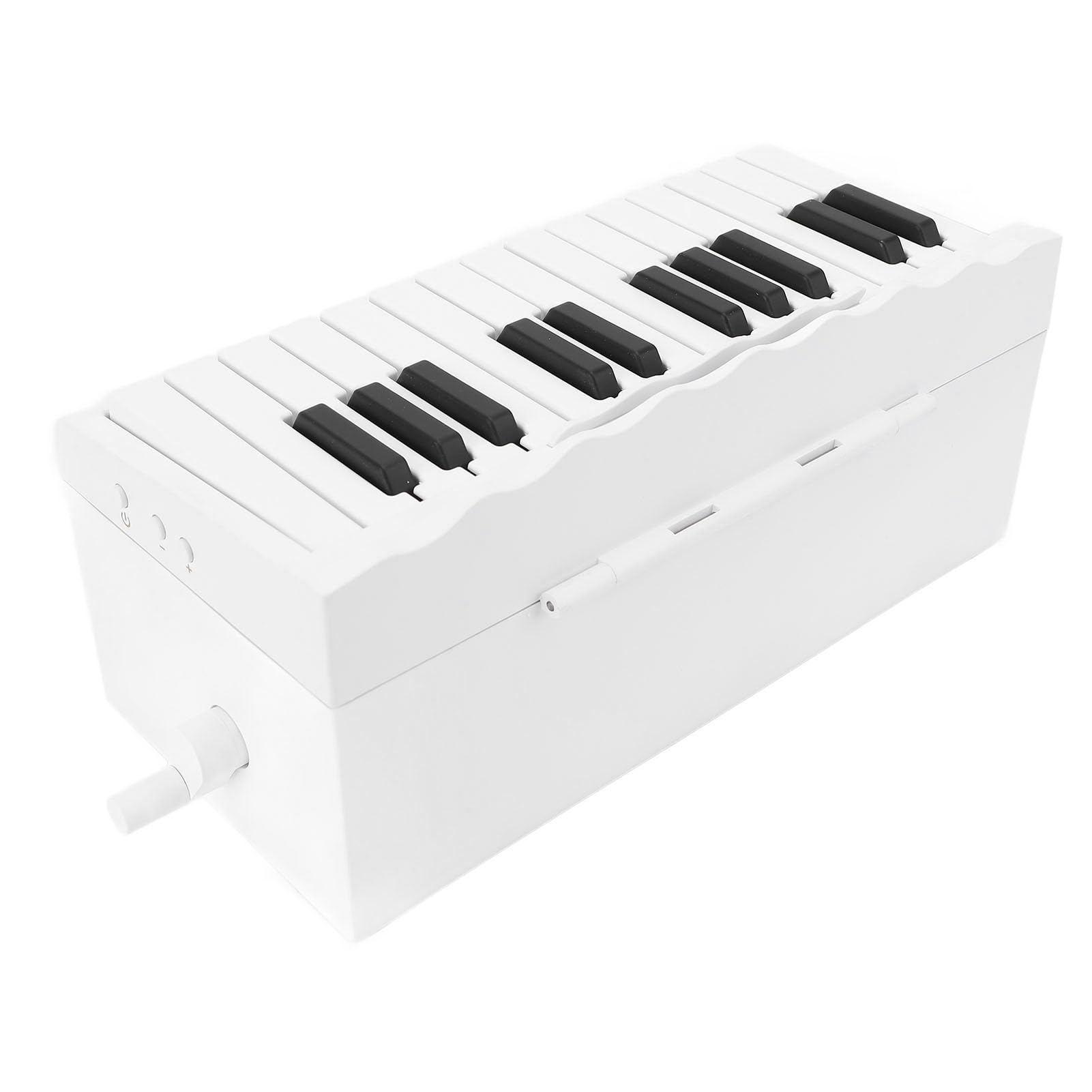 Alomejor Calendario de Piano, Calendario de Escritorio Reproducible con Manivela 2025 con Teclado de 25 Teclas y 52 Partituras Musicales, Gran Regalo para Amantes de la Música y (WHITE)