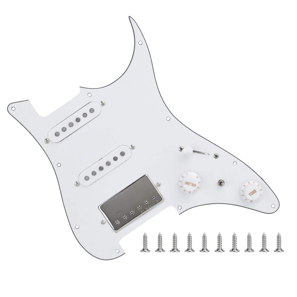 Pickup per Chitarra a Doppia Bobina SSH Precablati con Battipenna Clear Sound Design per Strumento per Chitarra Elettrica 750 G Resistente Plastica