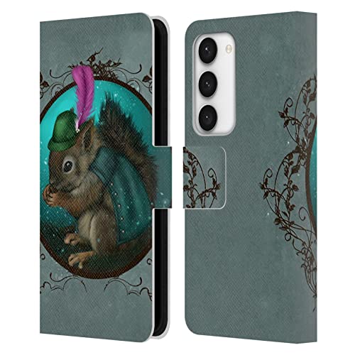 Étui portefeuille en cuir Samsung Galaxy S23 5G Ash Evans écureuil