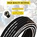 Hydraulic Hose 3/8 Inch x 100 Ft, 4800 PSI Coiled With 2 High-Tensile Steel Wire Braid, Bulk Rubber Flexible Oil Hose -20C to 140C