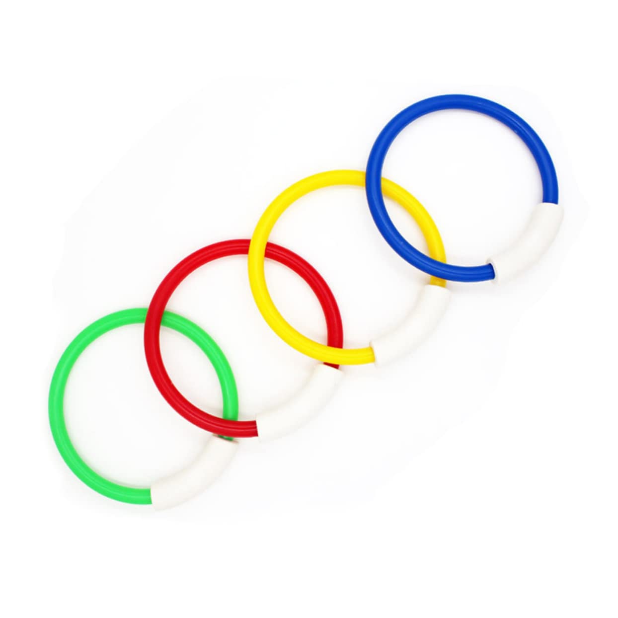 Vaguelly 8pcs Diving Ring Underwater Swimming for Pool Play Fun Diving Training Accessory for Boys Random Color