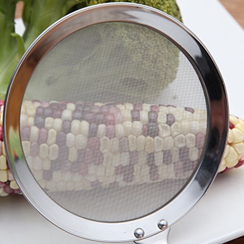 Colher de aço inoxidável escovador Homyl Ladle, ferramenta de cozinha para cozinhar alimentos, filtr