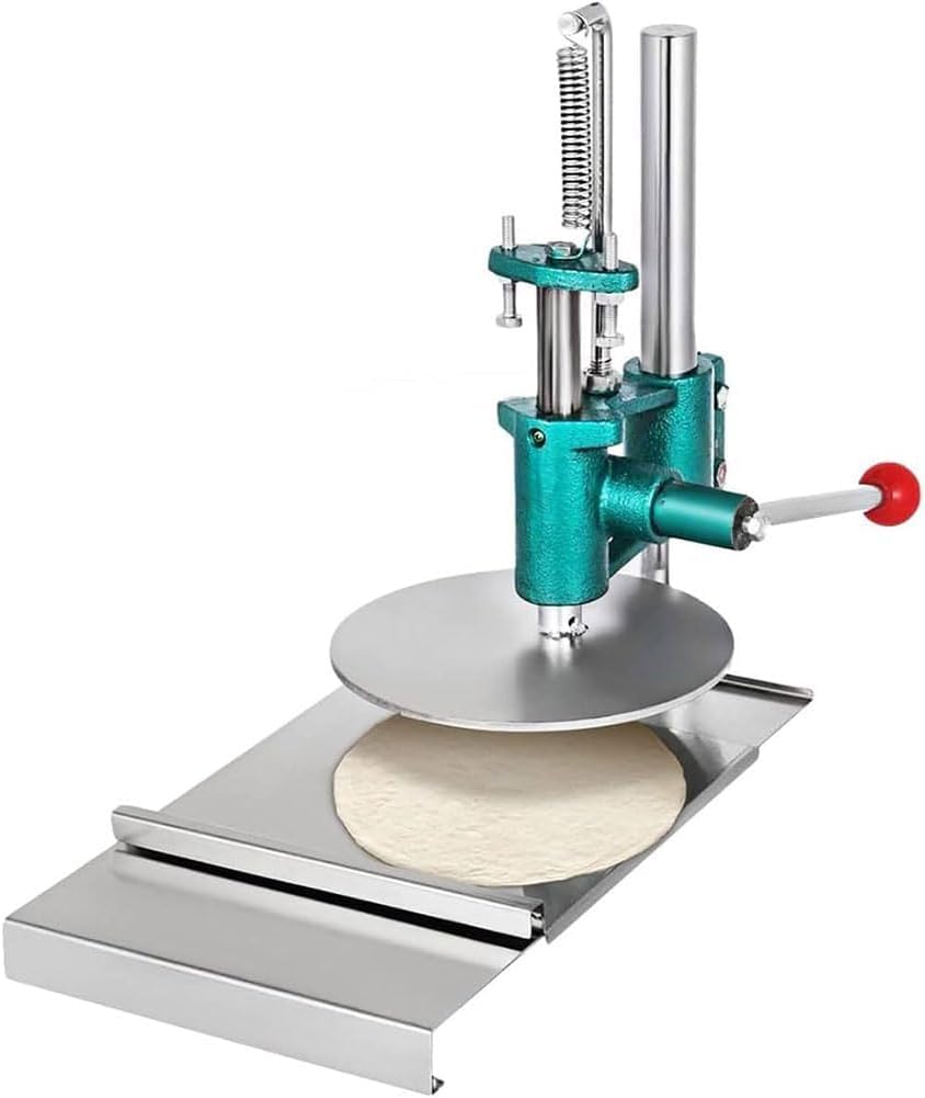 Sfogliatrice manuale in acciaio inox, per pasticceria e pasta per pizza e tortilla, rullo per impasto facile da usare per la cottura in casa