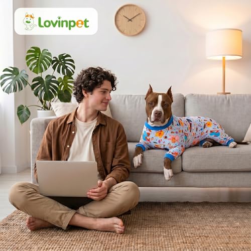 Pijama para Perros Grandes LovinPet, Tela Ligera Extensible miniatura 7
