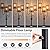9MMML Farmhouse Boho Dimmable Floor Lamp with Rattan Shade, 68'' Tall Floor Standing Lamp, 3-Light Floor Lamp for Living Room, Bedroom, Office, Corner, 3 x E26 LED Bulb Included
