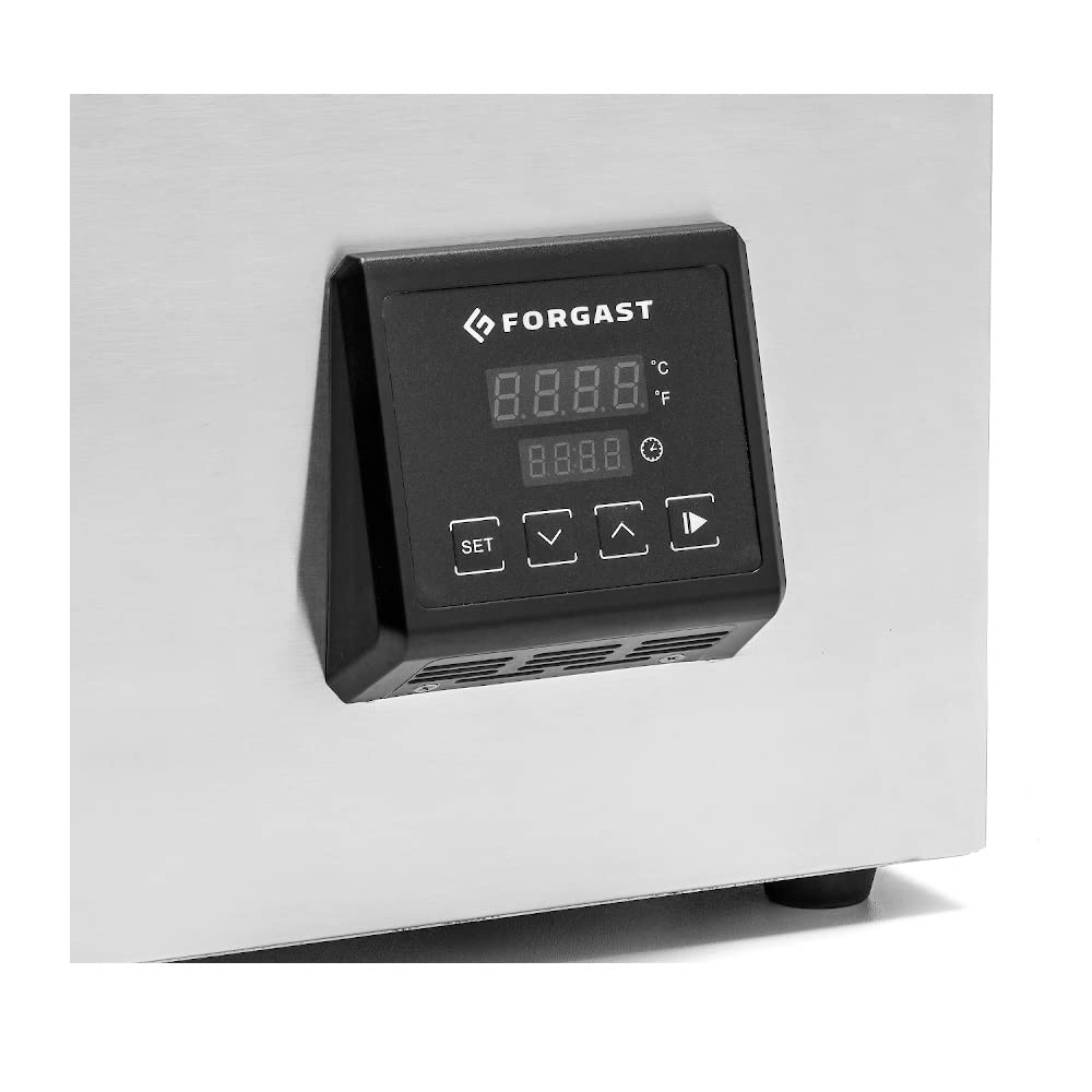 Sous Vide Roner Cucina Professionale, Circolatore Bagnomaria, Machina Sottovuoto, Slow Cooker, 28 Litri, per Cottura a Bassa Temperatura, 5-95 ºC, Potenza 1.5 kW, 230V