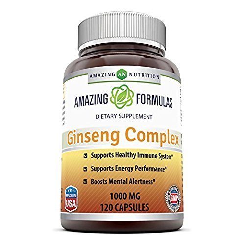 Amazing Nutrition Ginseng Complex - 1000 mg per Serving - Supports Healthy Immune