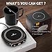 Lerat Coffee Mug Warmer & Mug Set for Desk, Electric Coffee Cup Warmer with Auto Shut Off, 3 Temperature Setting Smart Cup Warmer for Heating Coffee, Milk, Beverage, Candle Jar (Black), 12oz