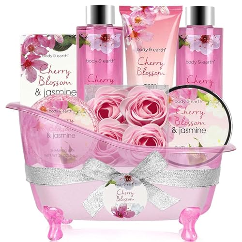 Body & Earth Gift Baskets for Women Bath and Body Set for Her, Ch...