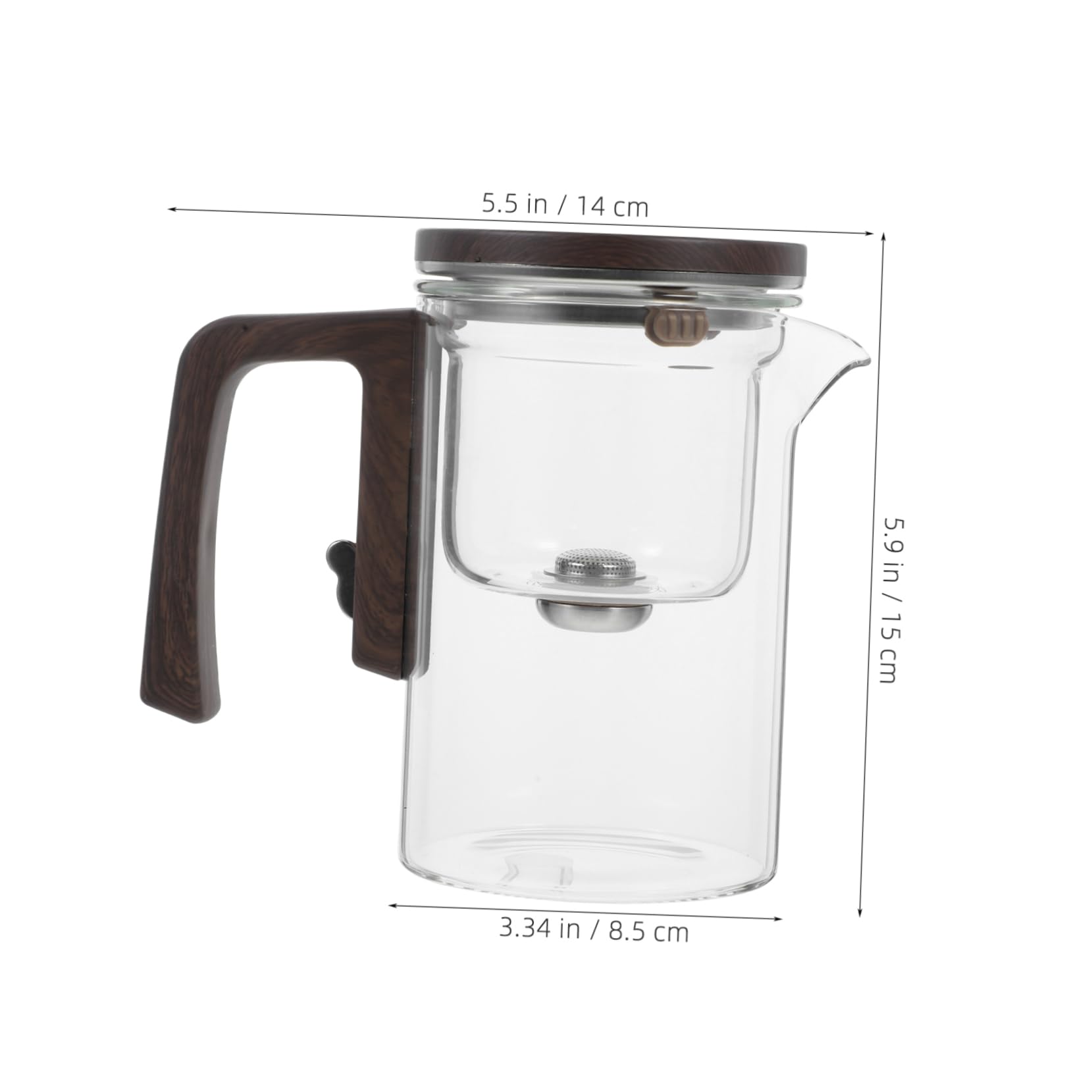 ULTECHNOVO Glas-teekanne Mit Blumenmuster Und Herausnehmbarem Sieb Für Losen Tee Herdkanne Aus Glas Tee-Ei-Topf Für Klaren Tee