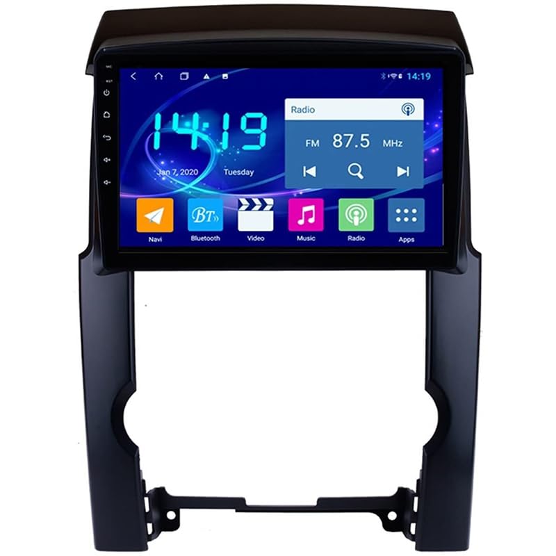 YFYANFEI 9 Zoll Android 14 Autoradio Mit GPS Navigator Für Kia Sorento 2 2009-2012 Mit Wireless Carplay & Android Auto Unterstützt WiFi/USB/Spiegel Link/Rückfahrkamera,8 Core 4G+WiFi 4G+64G