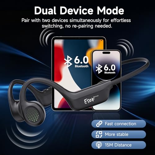 esonstyle Bluetooth 6.0 Bone-Conduction Headphones - image 5