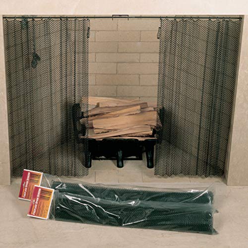 Chimney 61084 48 in. x 26 in. Woodfield Hanging Fireplace Spark Screen- Rod Not Included