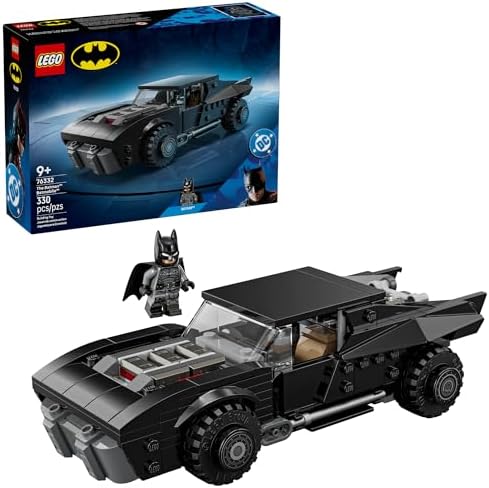 LEGO DC Batman: The Batman Batmobile Building Toy for Kids - Building Blocks with Minifigure & Golden Coin - Super Hero Room Decor for Boys & Girls, Ages 9+ - Gift Idea for Birthdays - 76332