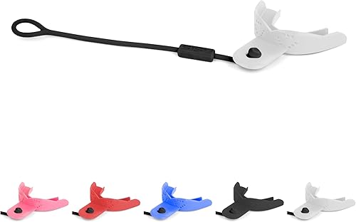 Miniatura 8 de SISU Protector bucal Tether para adultos, preformado para un ajuste moldeado a medida, remodelable hasta 20 veces, no tóxico Azul Real,Negro