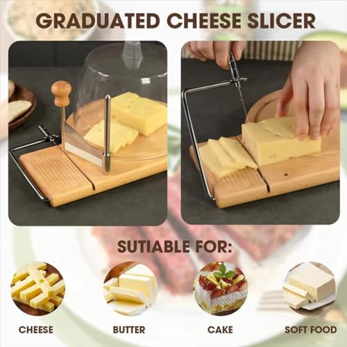 Tabla cortadora de queso, rallador multifuncional, pelador para quesos, mantequilla, chocolate, accesorios de cocina