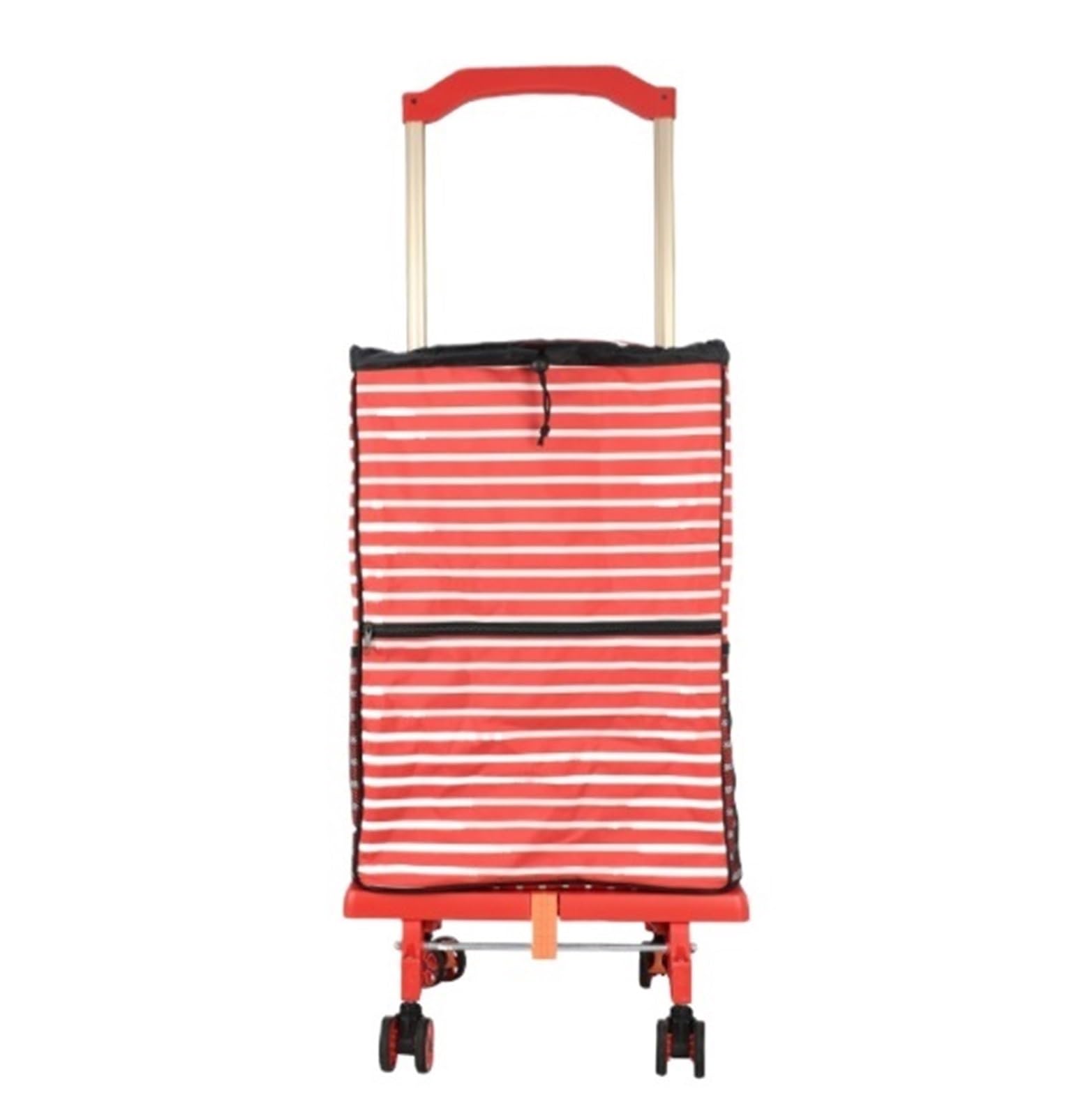 Shopping Trolley Foldable Shopping Cart Portable Trolley Adjustable For Grocery Utility Cart
