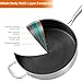 DELARLO Frying Pan,12 inch Tri-Ply Stainless Steel Skillet,6 Quart Saute Pan with lid, Compatible with All Cooktops,Oven Up to 660℉,Chicken Fryer,Dishwasher-Friendly