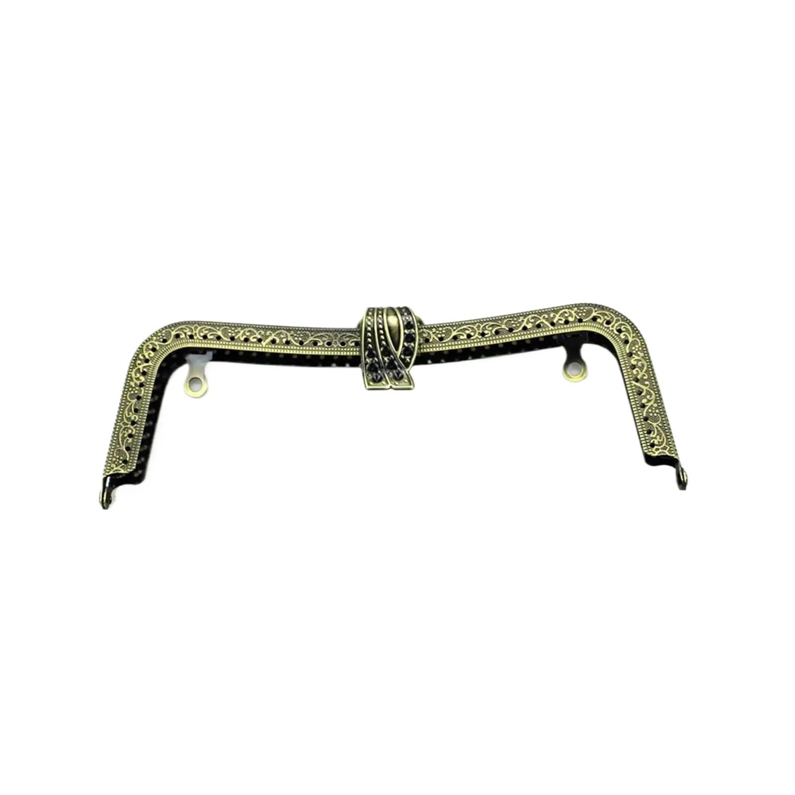 PVUVTNAHW 4pcs/lot 20cm Peacock Leaves Head Metal Purse Frame Bronze/Silver/Light Gold/Black Clasp Lock Clip Bag Accessories(Bronze)