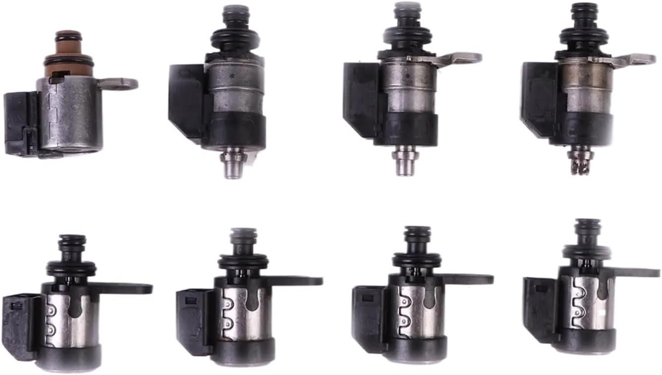 8 PCS 5EAT 5-Speed Automatic Transmission Solenoid Kit Car Engine Supply Replacement Parts Compatible For Subaru 31705-AA430 31705AA430