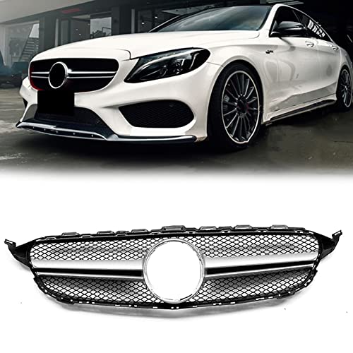 Calandre Avant Benz Classe C W205 pour remplacer une grille cassée et rajeunir le pare-chocs