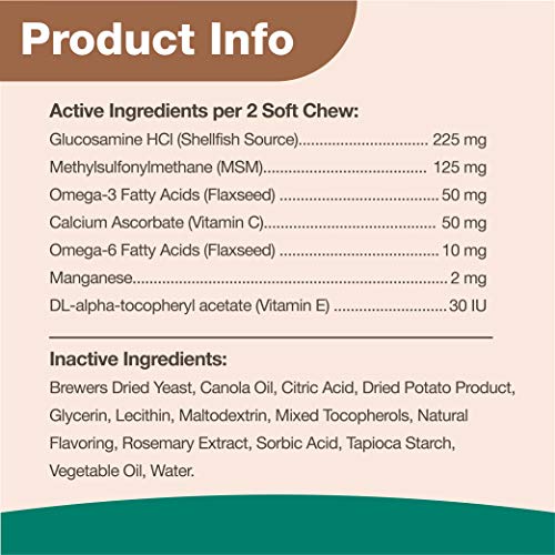 NaturVet – Hip & Joint for Cats Plus Omegas – 60 Soft Chews – Help Supports Healthy Hip & Joint Function – Enhanced with… - Image 7