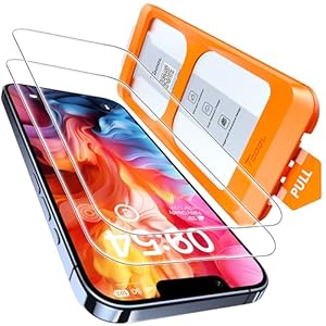 TOCOL für iPhone 13 Pro für Panzerglas, Full Screen Automatische Installation 9H Stoßfest Kratzfest Anti-Fingerabdruck Anti-Bläschen Folie für iPhone 13 Pro 6, 1 Zoll, Kompatibel mit Hülle, 2 Stück