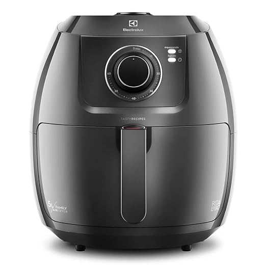 Fritadeira Elétrica sem oleo Grand Airfryer 5L mecanica Electrolux EAF50 grafite 1800W 127v