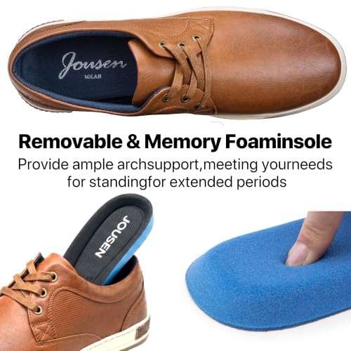 Image of Jousen Men's Fashion Sneakers Classic Retro Casual Shoes for Men Breathable Business Dress Sneaker