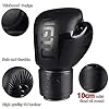 Boxing Gloves Kickboxing Muay Thai Punching Bag MMA Pro Grade Sparring Training Fight Gloves for Men & Women (Black, 10oz)